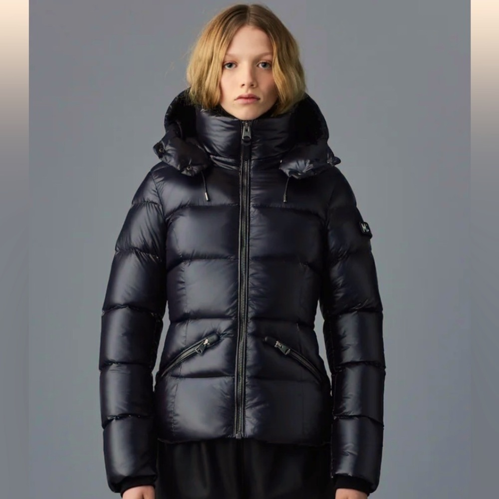 Mackage Madalyn woman’s down jackets with removable hood.